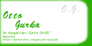 otto gurka business card